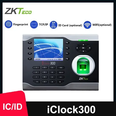 ZKTeco 8K Capacity IP Fingerprint Access Control Attendance Time Clock iClock300