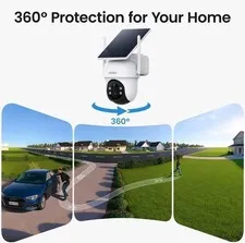 AOSU Solar Security Cameras Outdoor Wireless,4 Cam-Kit,2K Color Night Vision