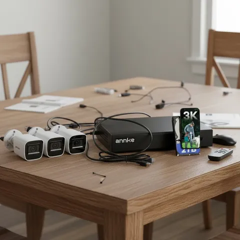 AI-Driven 8-Channel Security Camera System with Night Vision and Audio Recording