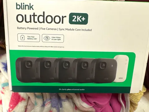 Blink Outdoor 2K+ 5-Cam Wireless System Battery Color Night Vision Alexa Sync