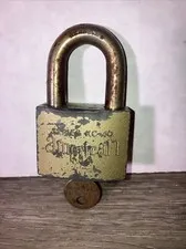 Vintage American Lock Padlock KC40 with key works great