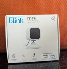 Blink Mini Indoor Plug-In Smart Security Camera 1080p SEALED