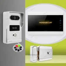 HOMSECUR 7" Video Doorphone Intercom Door Bell RFID Access with Electrical Lock