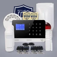 HOMSECUR Wireless WIFI 4G GSM LCD Burglar Intruder Alarm System