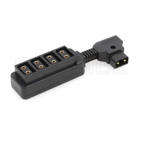 Ultrashort D-tap to 4 Port P-tap Hub Splitter Power Cable for ARRI RED Camera...