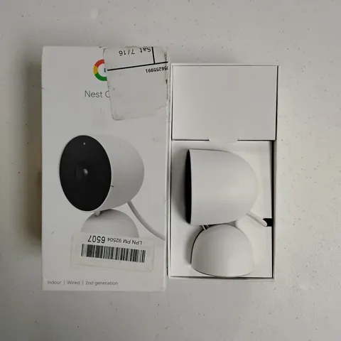 Google Nest Cam Indoor Wired 2nd Generation White GA01998-US