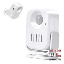 Motion Sensor Alarm with 20s Custom Voice Recording, 120dB Loud Indoor 1 Sensor