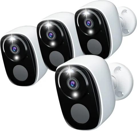 4Pack Security Cameras Wireless Outdoor 2.4G&5G WIFI, 2K Battery Powered Indoor