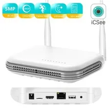Mini WiFi NVR 8CH 3MP 4CH 5MP H265 Onvif Wireless Video Recorder Face Detection