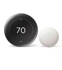 Google Nest Learning Thermostat 4th Gen w/ Sensor 2nd Gen - Polished Silver New