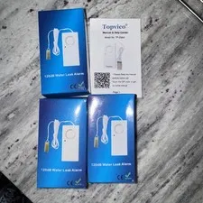 3 PACK Water Leak Leakage Detection Detector Sound Alarm Sensor Security Alert