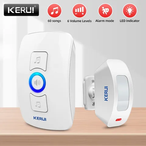 Wireless Entry Door Bell Welcome Motion Sensor Detector Gate Chime Alert Alarm