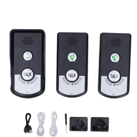 Intercoms Wireless for Home, 1500 Meters 2 Charging Methods Wireless Intercom...
