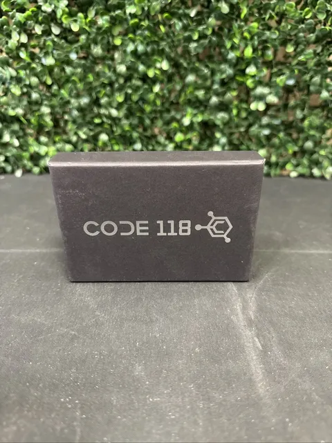 CODE 118 Wallet Slim Minimalist Aluminum RFID Blocking Slate Grey