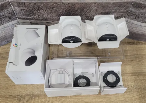 NEW/UNUSED (Missing Instructions) Google Nest Cam Battery Camera Snow 2 Pack