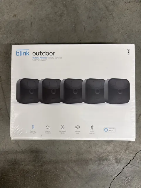 Blink Outdoor Wireless Security Camera System- 5 Camera kit, 3rd Gen. Sealed!