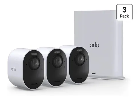 Arlo Ultra (3rd Gen - 2025 Release) 4K White Security Camera + SmartHub