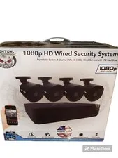 New Night Owl 1080p HD 4 Cameras 1TB 8 Channel Wired Security System Black