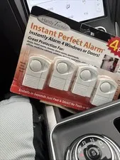 Handy Trends Instant Perfect Alarm 4 Pack for Doors🚪 Windows Peel & Stick NEW