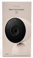 Google Nest Cam Indoor (3rd Gen, 2025) Wired Security Camera 2K HDR with Gemeni