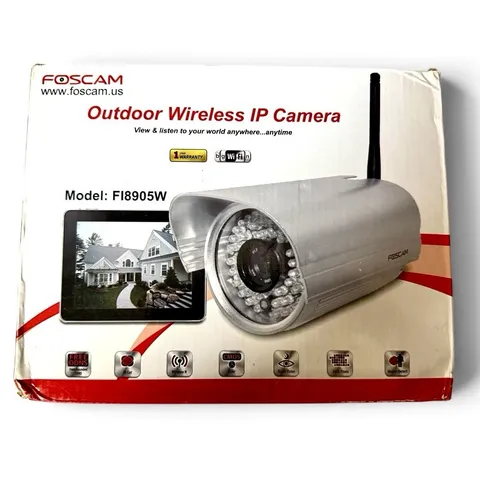 Foscam FI8905W Outdoor Wireless IP Camera Kit Wi-Fi CMOS w/ Night Vision 