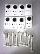 8 Axis M10 M1065-L 0811-001 Fixed Network Camera and Mounts UNTESTED AS IS