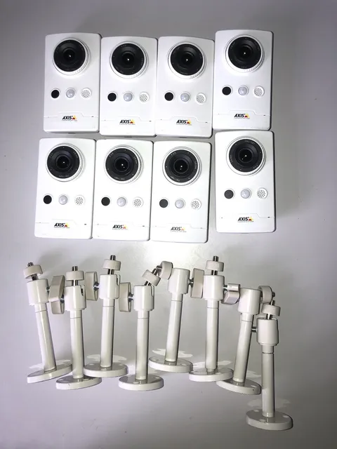 8 Axis M10 M1065-L 0811-001 Fixed Network Camera and Mounts UNTESTED AS IS