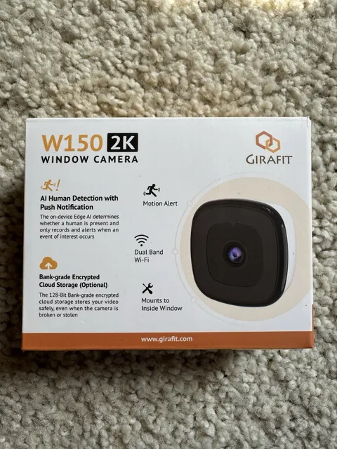 Girafit 3MP 2K Window Camera,2.4GHz & 5GHz WiFi Indoor Cameras for Home Security