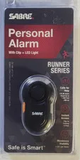 SABRE Personal Alarm w/ Clip LED Light 120db Alarm Weatherproof Runner Series