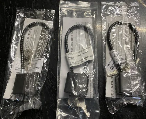 Master Lock MASCON MCL01-D Keyed Black Coated Steel Cable Lock 3 Pack