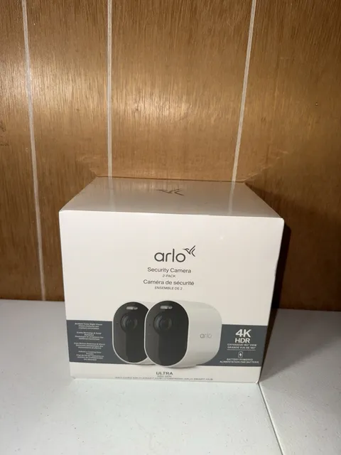 Arlo Ultra Security Camera 4K 3rd Gen 2025 Release 2 Cameras with Smart Hub NEW