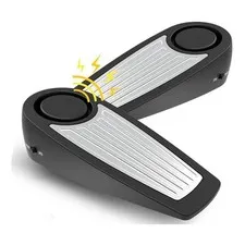 Door Stop Alarms 130DB Intruder Alert Siren,Floor Mount Type,Rubber5271