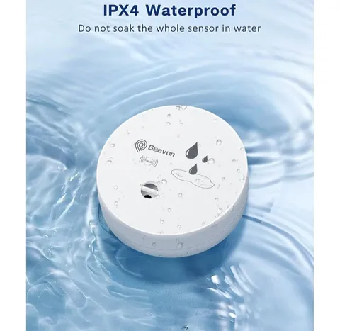 6 Pack Water Leak Detectors 100Db Water Sensor Alarms Flood Detector w/Batteries