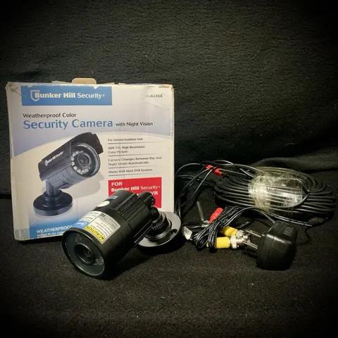 Bunker Hill Security 62468 CCTV Camera Black Weatherproof Color Night Vision
