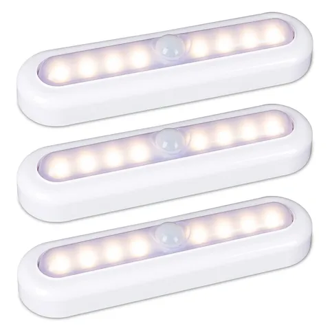 STAR-SPANGLED 3 Pack 7” 7 inch, Motion Sensor, Warm White, Sensor