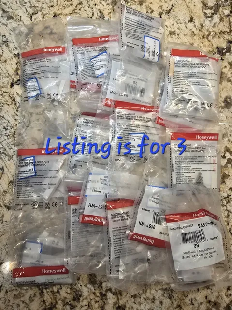Honeywell Ademco 945T-WH Alarm Surface Mount Terminal Contact Switch White - 3ct