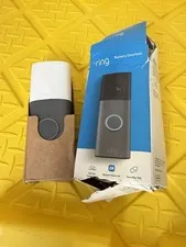 Ring B0FHJ7TKZM Battery Doorbell 2nd Gen Retinal 2K Speckled Gray WiFi Open Box