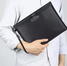 FireProof Document Bag with Lock Large Money Pouch for Cash A4 Paper