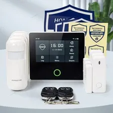 HOMSECUR Apartment Touch Screen Alarm System With Wireless Sensor Remote Control