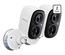 Cinmoore 2.5K Wireless Home Security Cameras 2-Pack, Outdoor WiFi Non