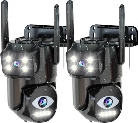 Security Cameras Outdoor Wifi,5G/2.4G Cameras for Home Security with Dual Lens,M