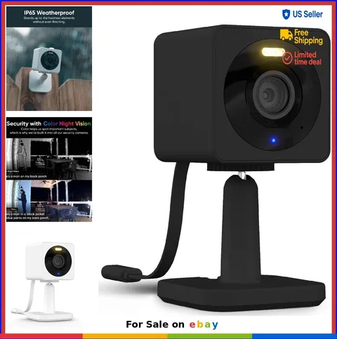 Wireless Security Camera 1080P HD Color Night Vision Two Way Audio Spotlight