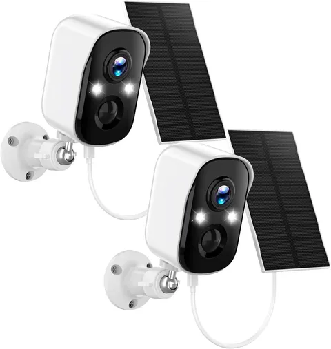 Security Cameras Wireless Outdoor,2K Solar Camera Wireless for Home, 2.4GHz WiFi