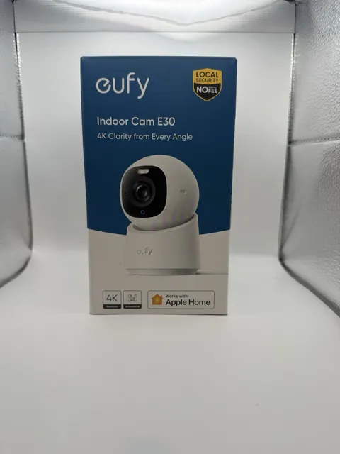 NEW eufy Indoor Cam E30 4K UHD Security Camera Color Night Vision