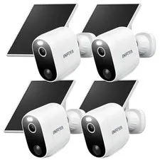 Infiya Z1 Wireless Security Camera Smart Battery Powered 4-Pack White - Open Box