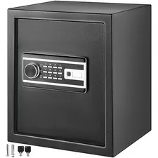 Uimoso Safe Box Lock Security 1.7 Cubic Feet Digital Safe Key Lock Home Office