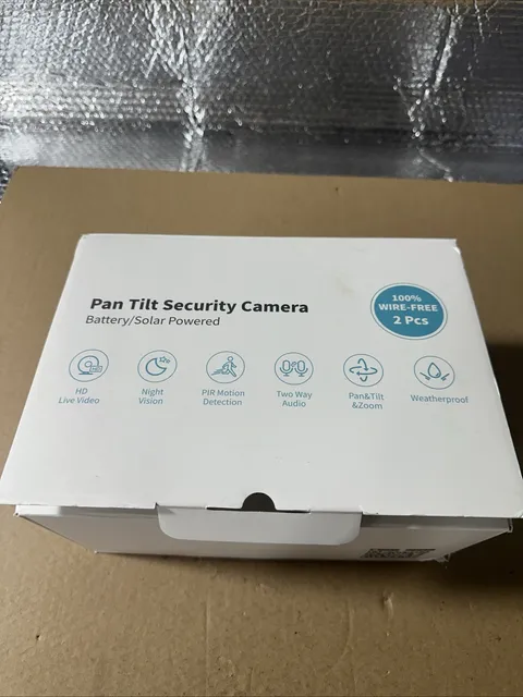 SEHMUA Pan Tilt Solar Security Camera Wireless Outdoor 360° View| RBX-S40 (2 PK)