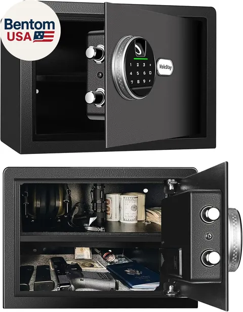 Biometric Home Safe, Fingerprint Gun Safe Lock Box,Money Box for Jewelry Handgun