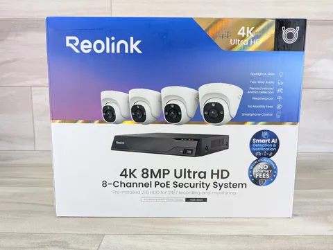 Reolink NVS8-8MD4 4K Ultra HD 8MP Dome Cameras 8-Channel 2TB NVR Security System