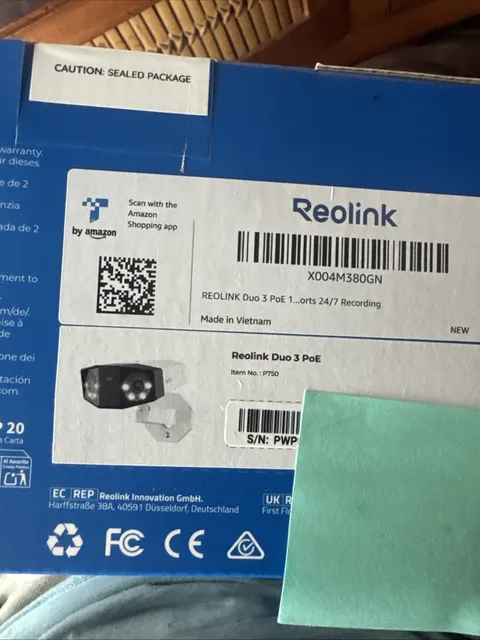 Reolink Duo 3 Poe Dual-Lens Security Camera 180 Wide NIB